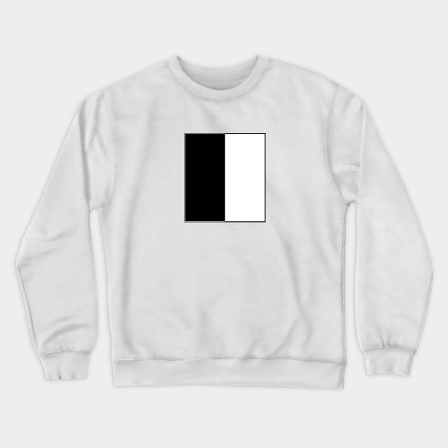 Black and white Crewneck Sweatshirt by Magnit-pro 